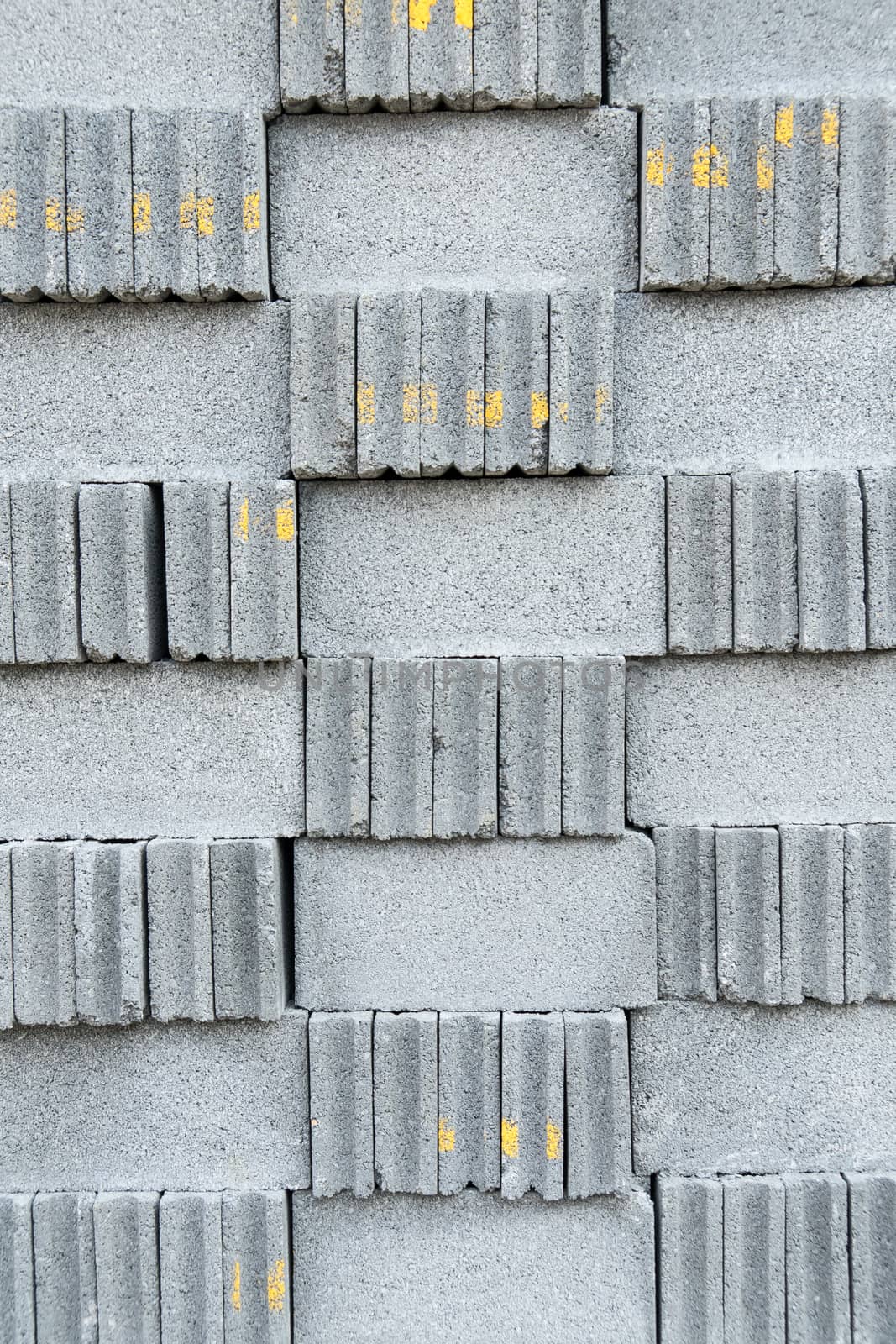 Grey stone bricks wall texture or background