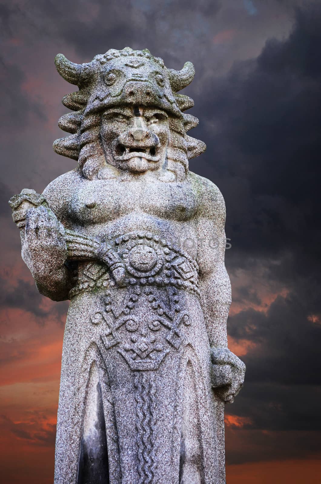 statue of pagan god Radegast, Czech republic