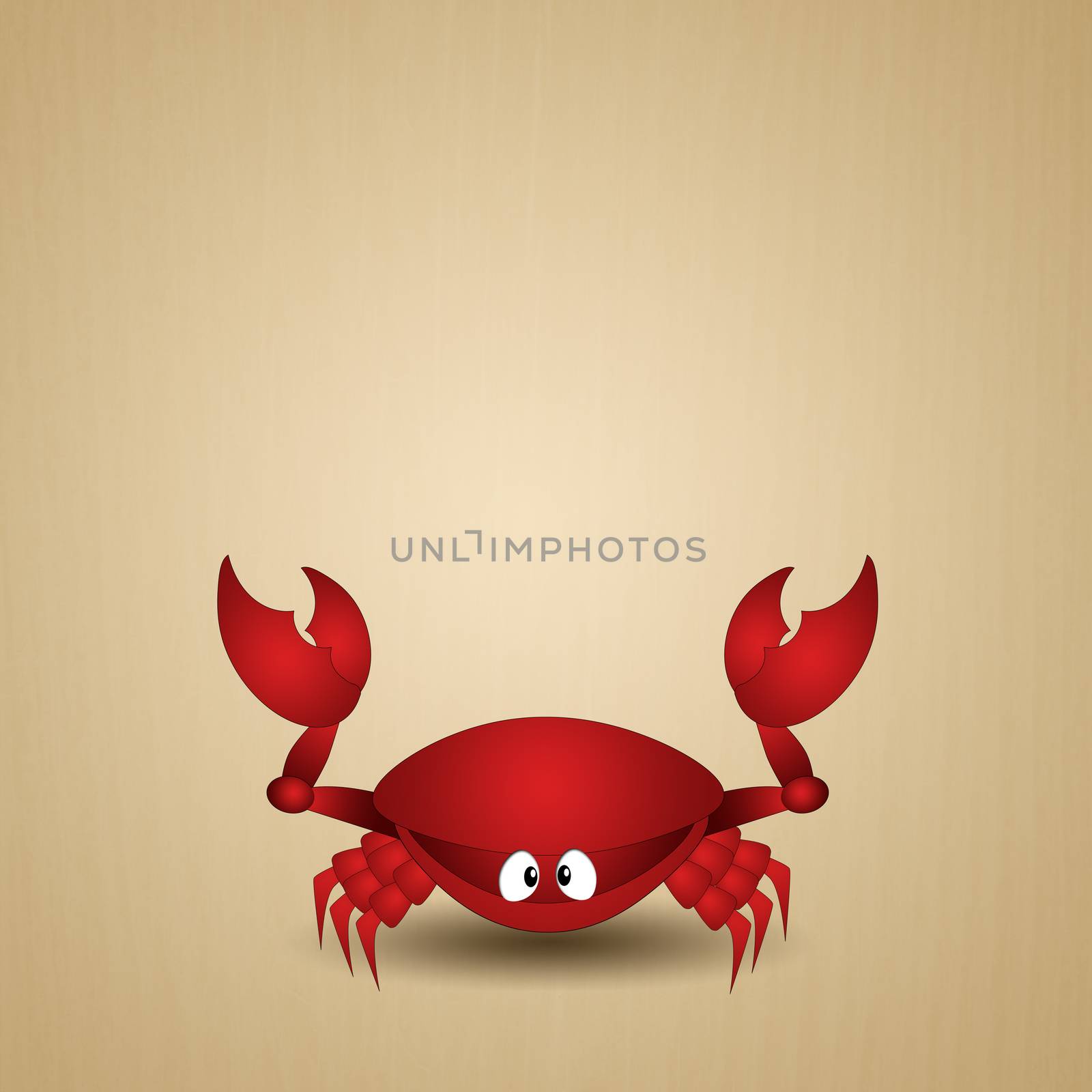 Funny crab with message