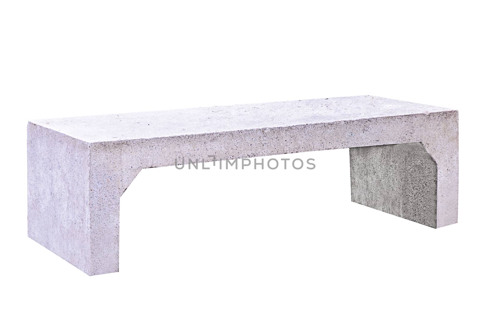 Concrete bench by NuwatPhoto
