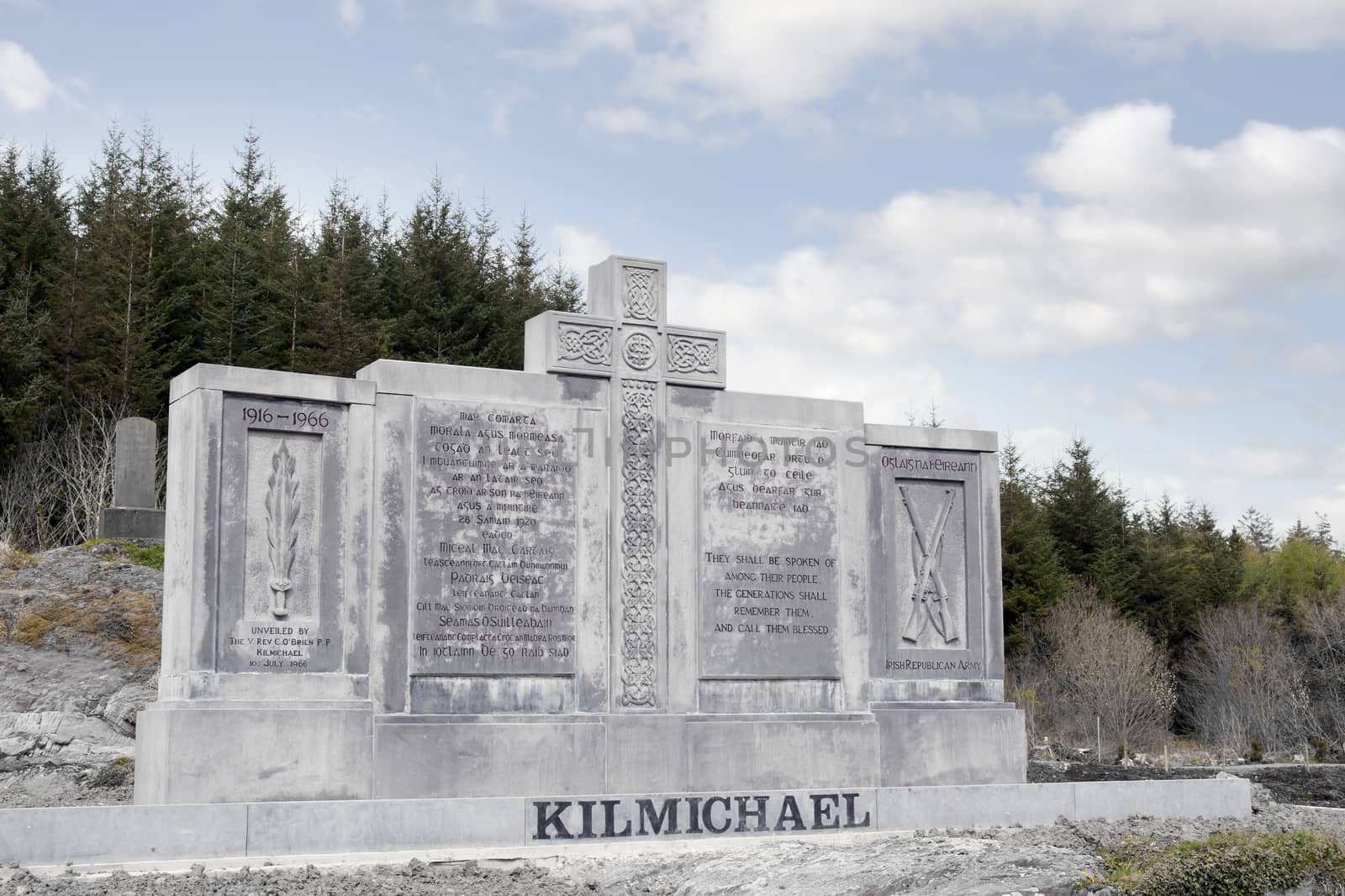 Kilmichael Ambush monument in County Cork, Ireland