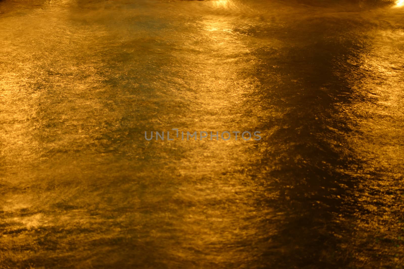 Night sea water close up. Top view