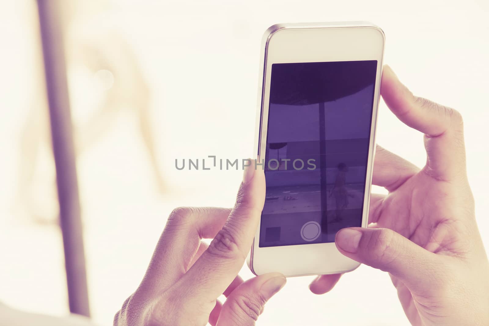 Woman Using a Smart Phone
