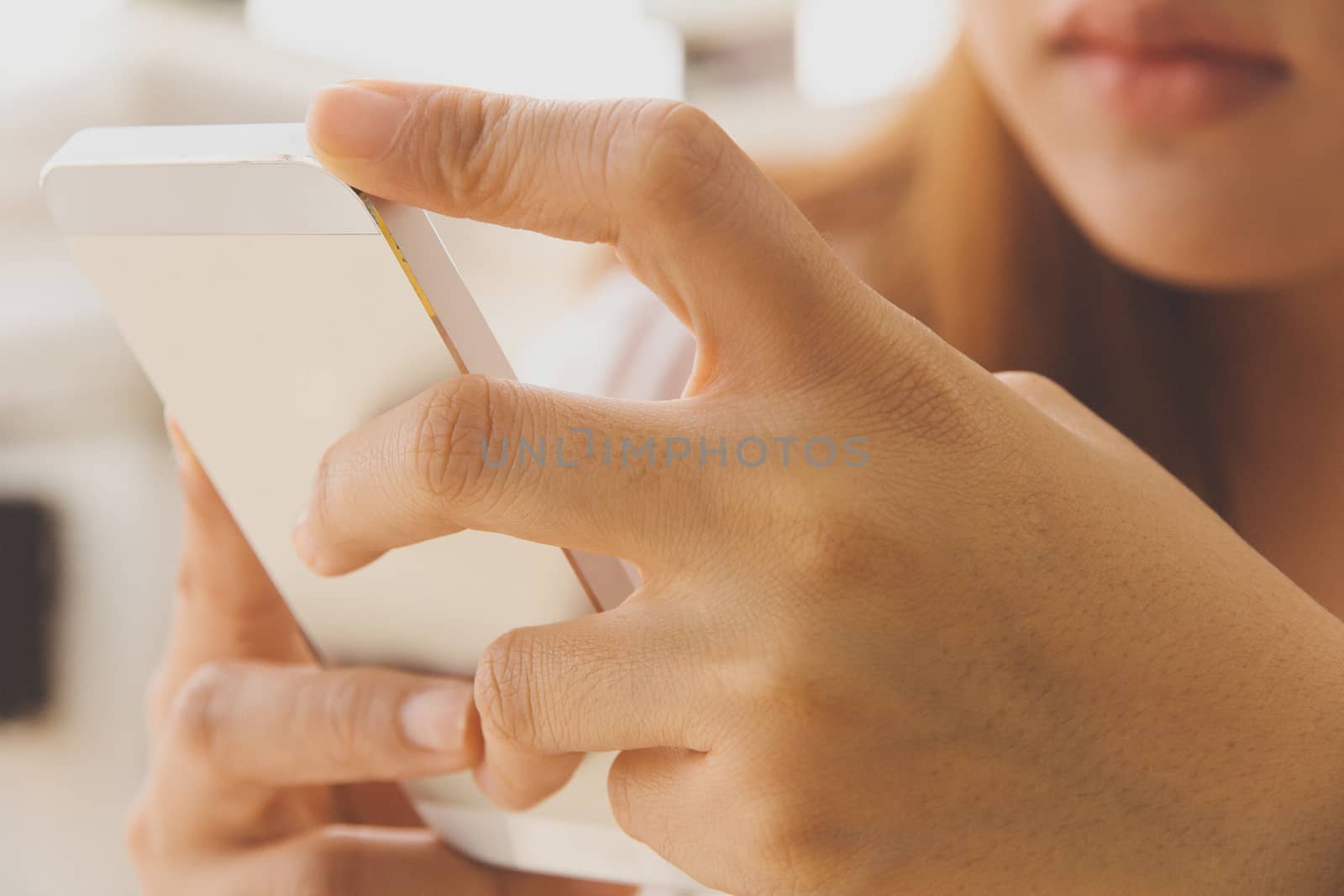 Woman Using a Smart Phone