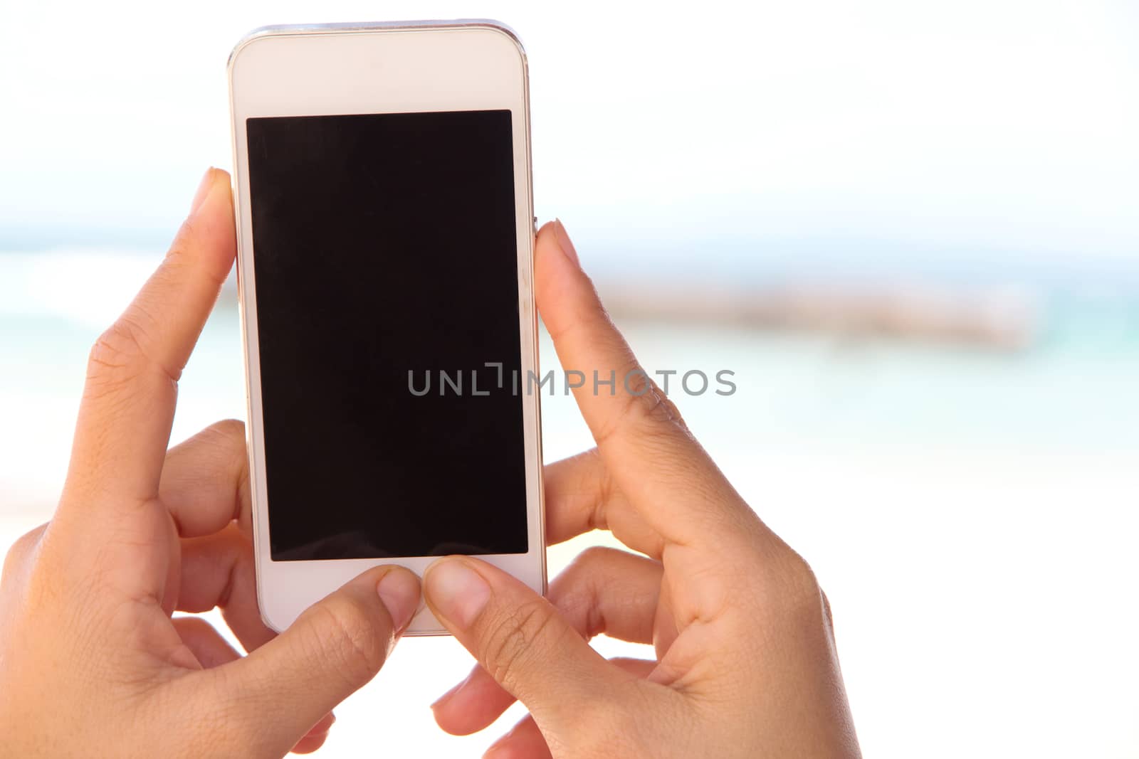 Woman Using a Smart Phone