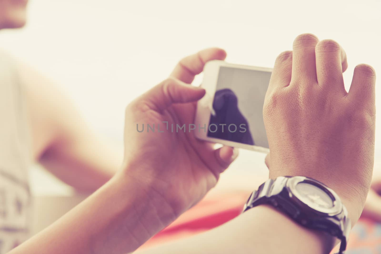 Teenagers With Mobile Phone