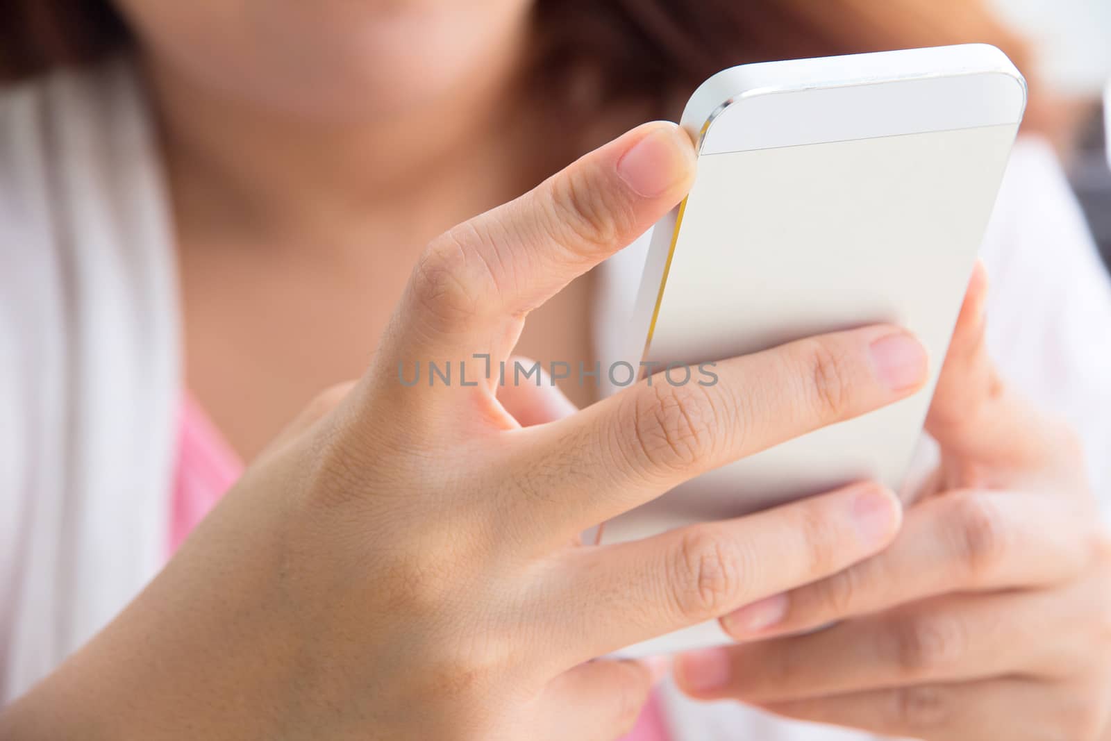 Woman Using a Smart Phone