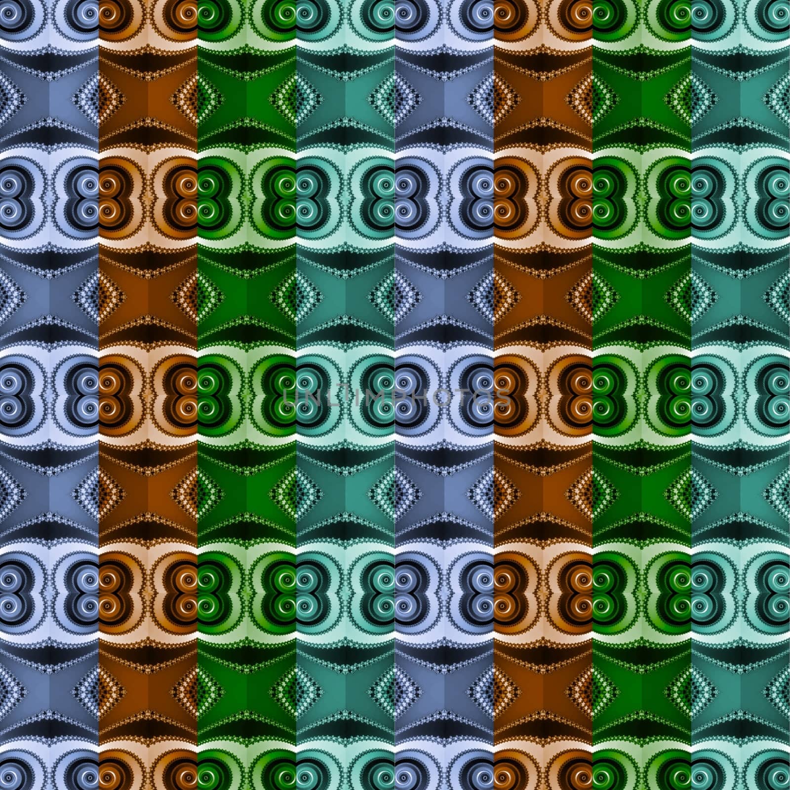 Digital computer graphic - seamless decorative ornament in a bright colors for design.