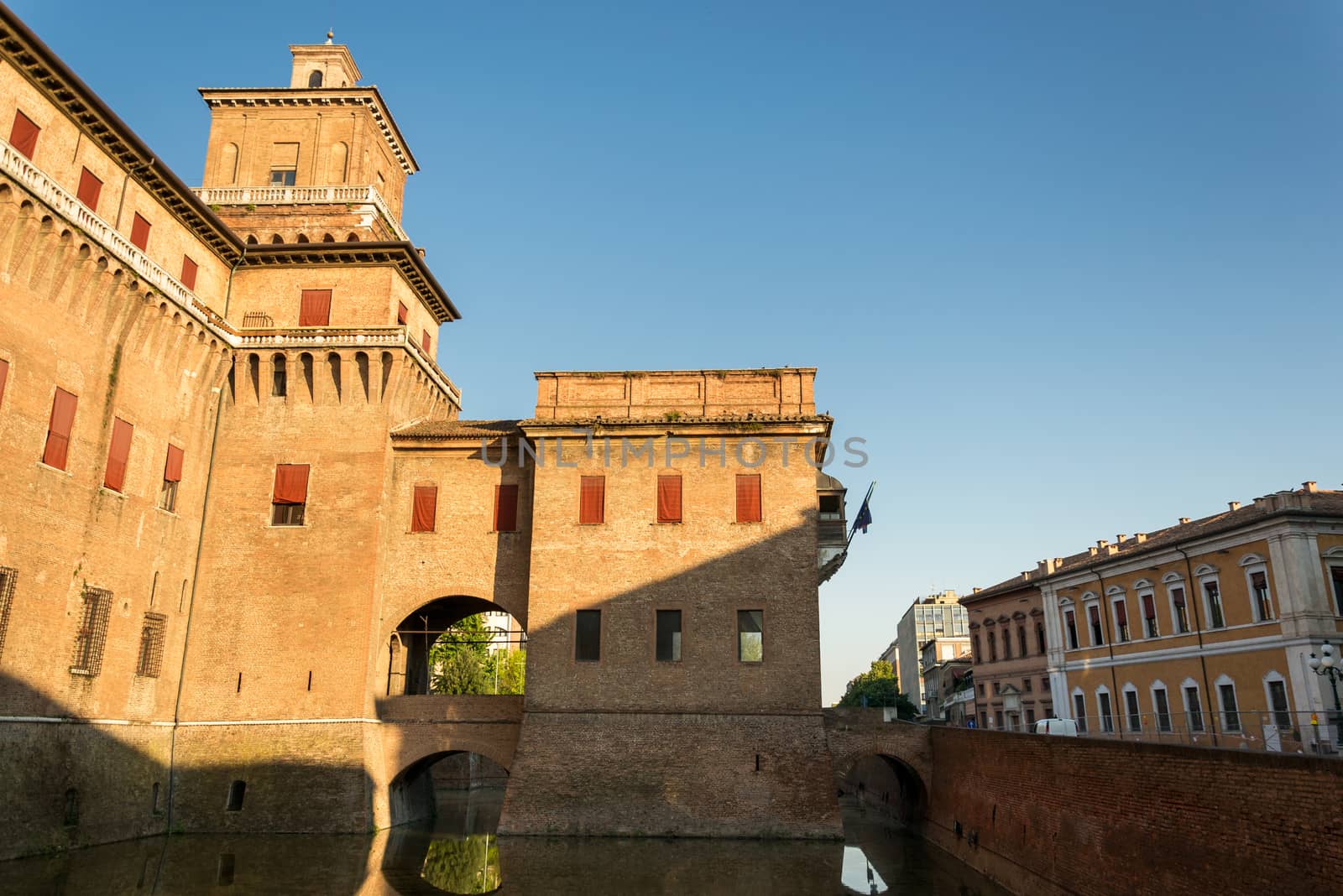 View of the Estensi's Castle in Ferrara