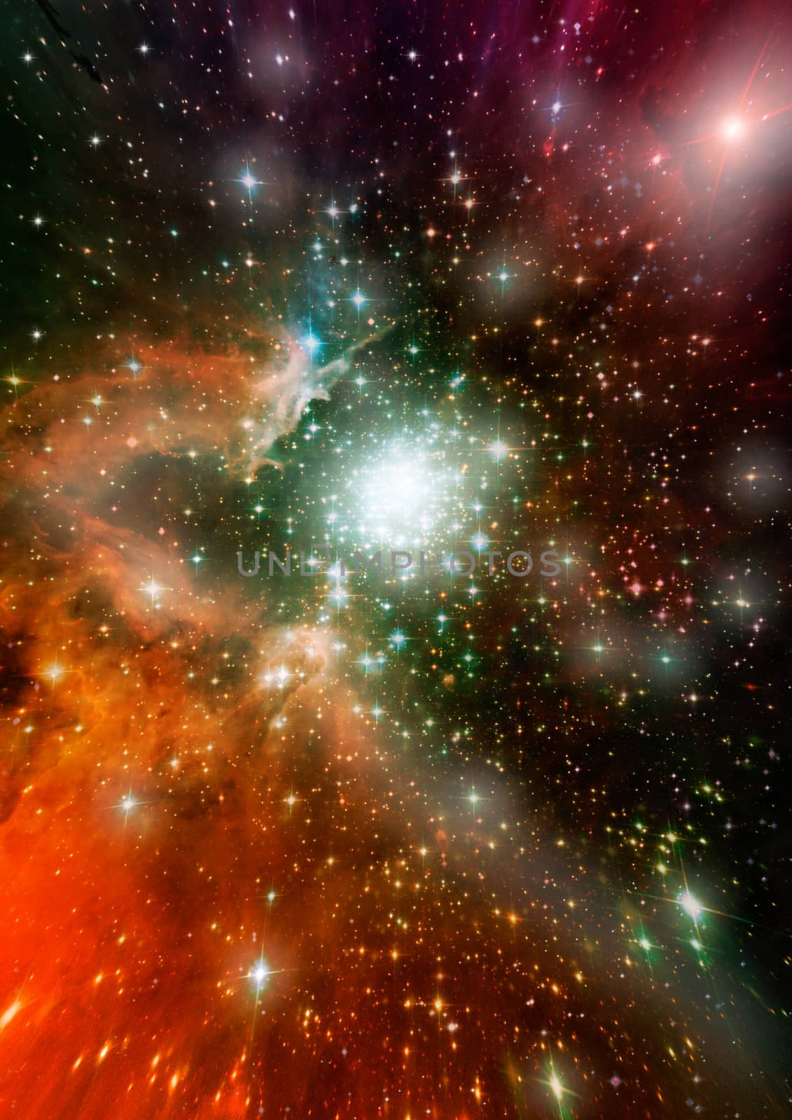 Star field in space a nebulae and a gas congestion. "Elements of this image furnished by NASA".