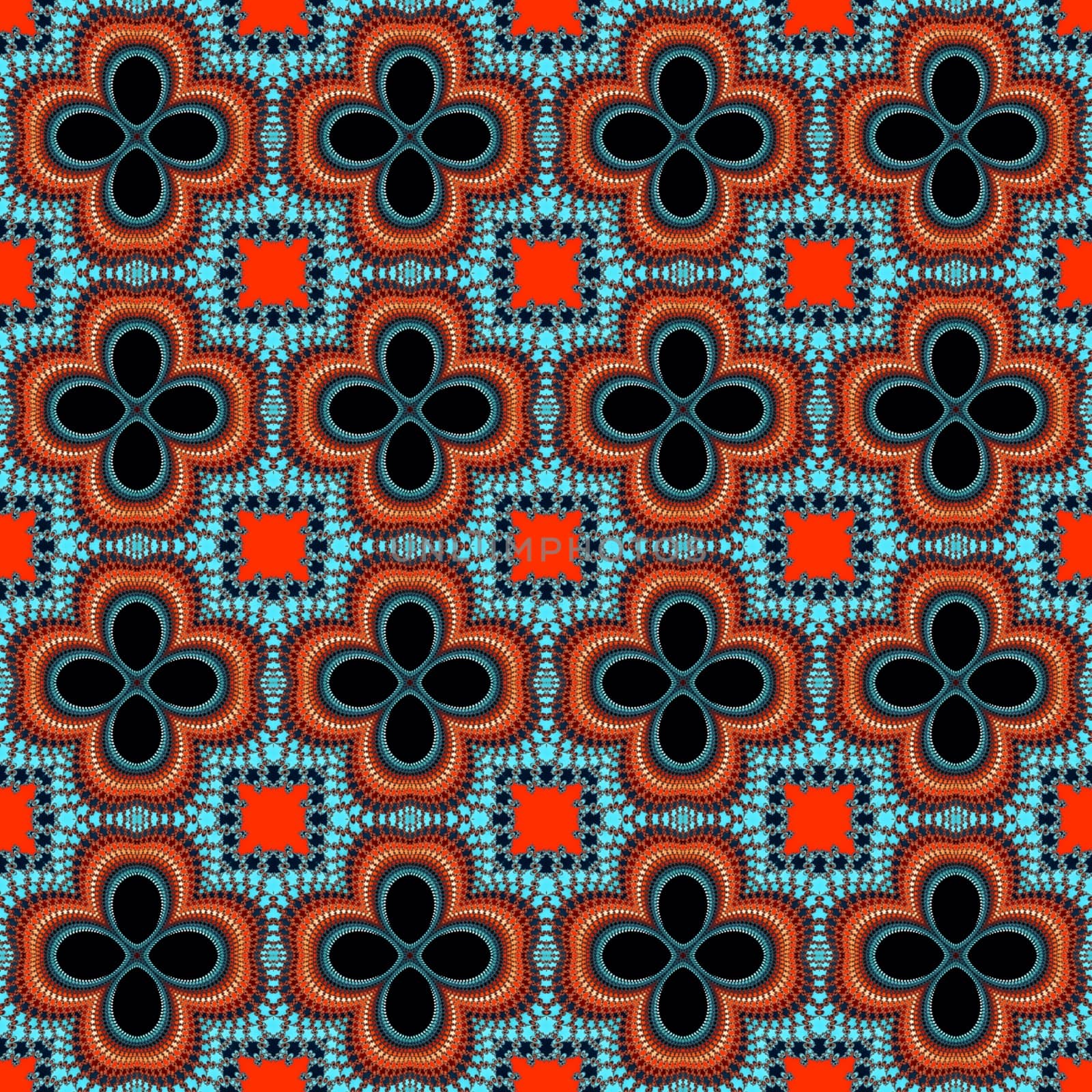 Digital computer graphic - decorative seamless ornament for design.