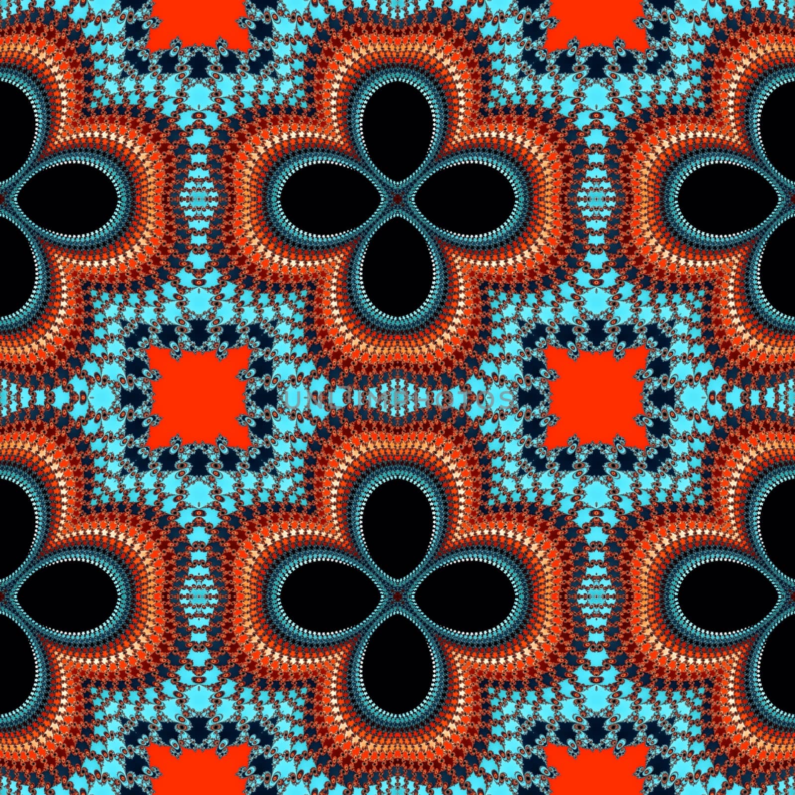 Digital computer graphic - decorative seamless ornament for design.