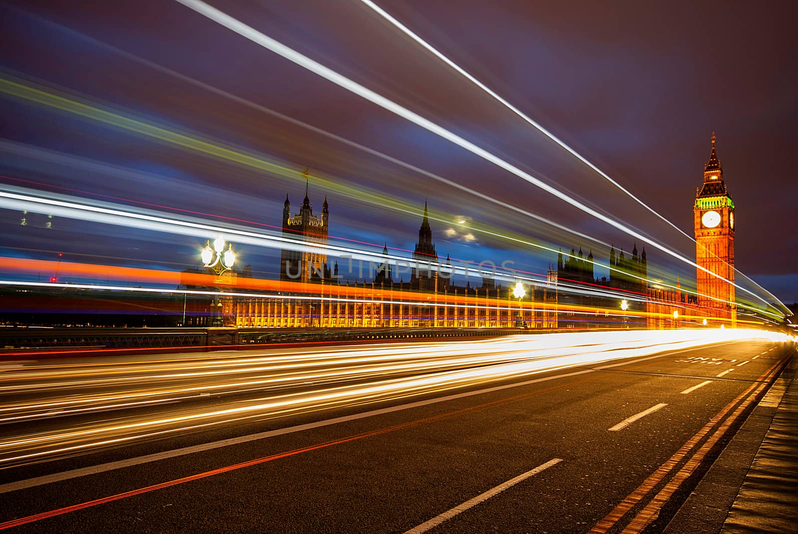 Big Ben and Houses of parliament at dusk by Dessie_bg