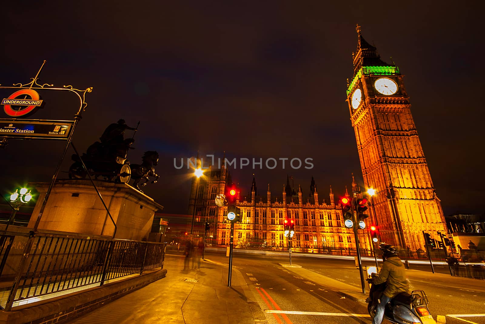 Big Ben and Houses of parliament at dusk by Dessie_bg