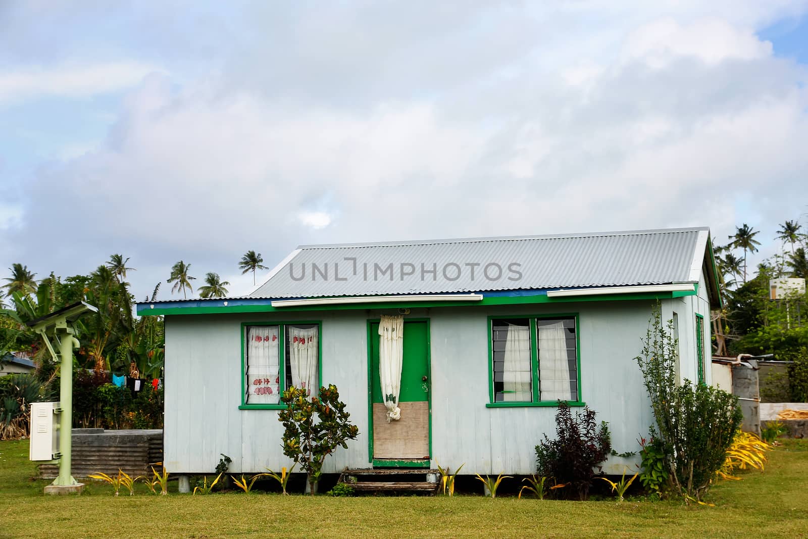 Local house on Ofu island, Vavau group, Tonga