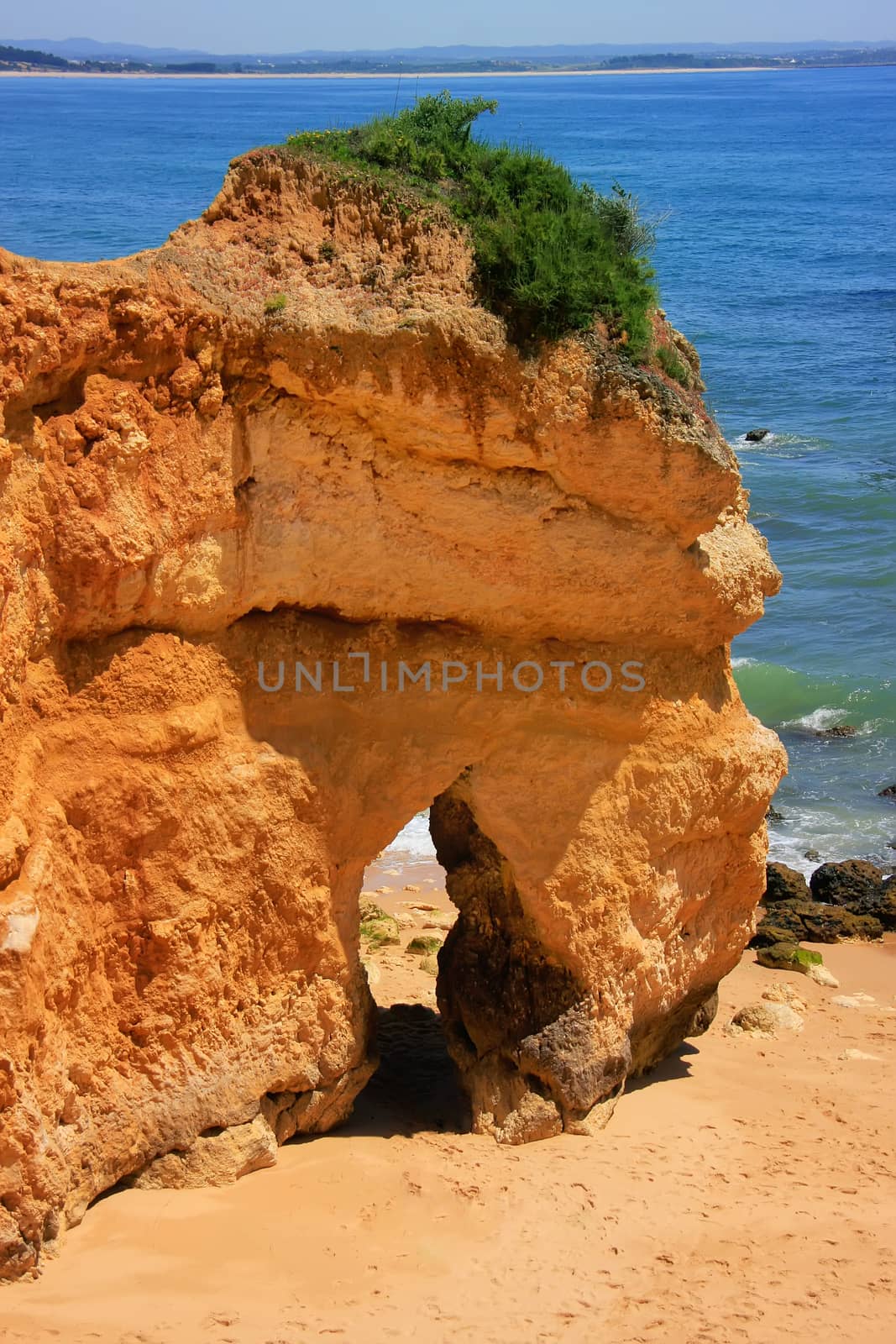 Beautiful cliffs of Ponta de Piedade, Lagos, Algarve region, Portugal