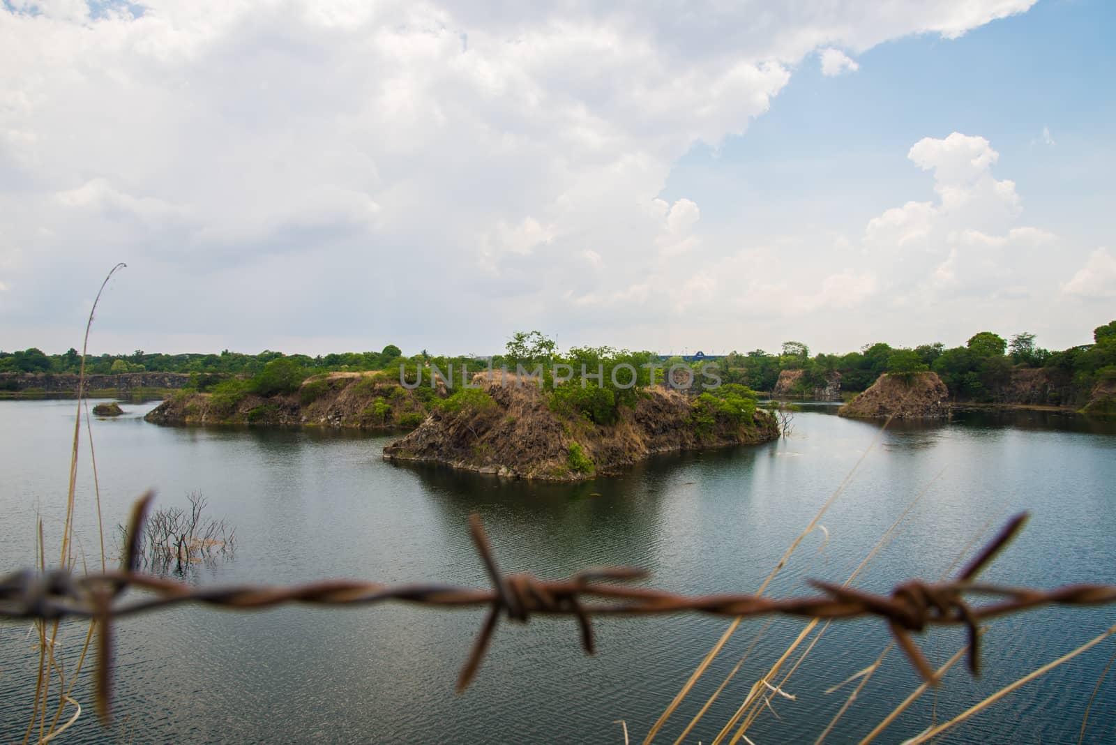 The lagoon in the countryside of Thailand
