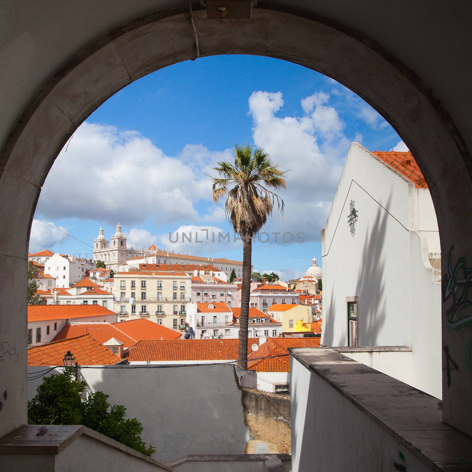 Famous Sao Vicente de Fora Monastery in Lisbon by CaptureLight