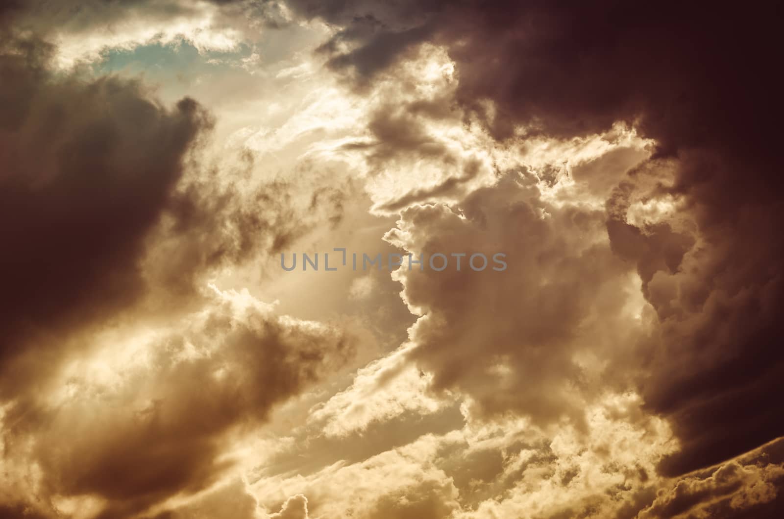 Cloud and sky in the spring season nature vintage