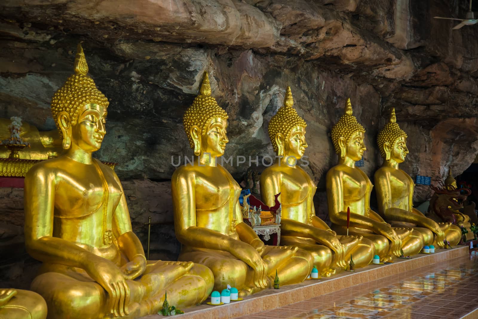 Buddha statue in the temple of Thailand