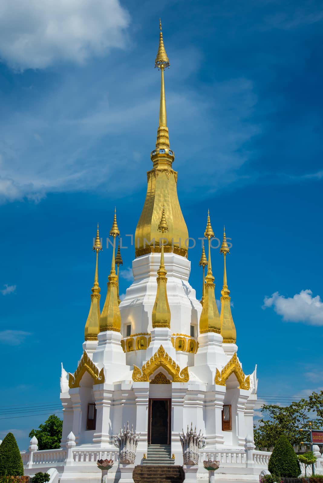 A pagoda in the temple of Thailand.