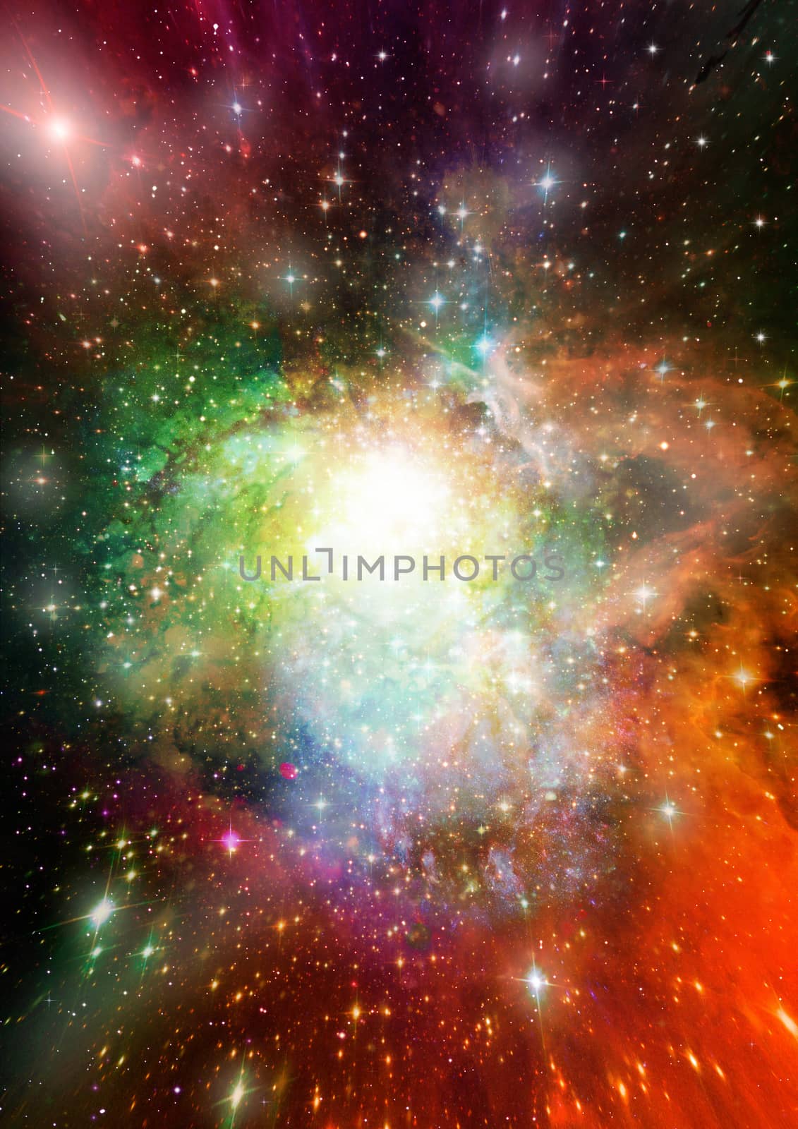 Far being shone nebula and star field against space. "Elements of this image furnished by NASA".