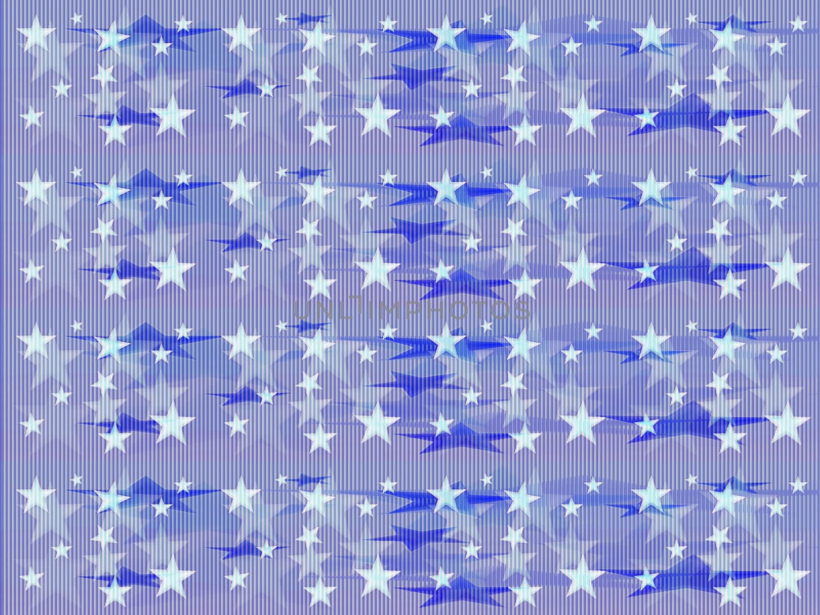 Digital computer graphic - seamless patterned background with a stars in a blue colors for design