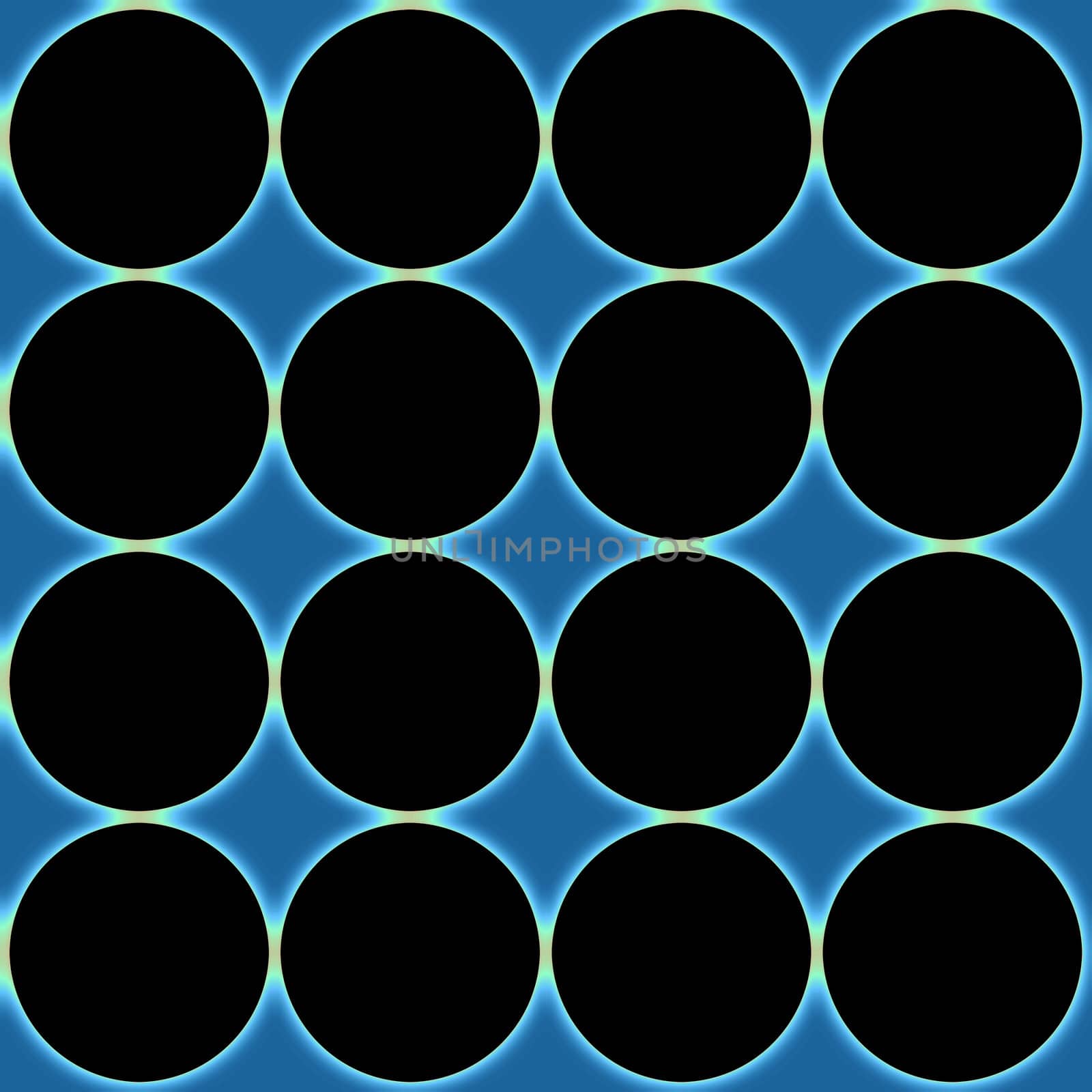 Digital computer graphic - decorative abstract background with a black circles for design.