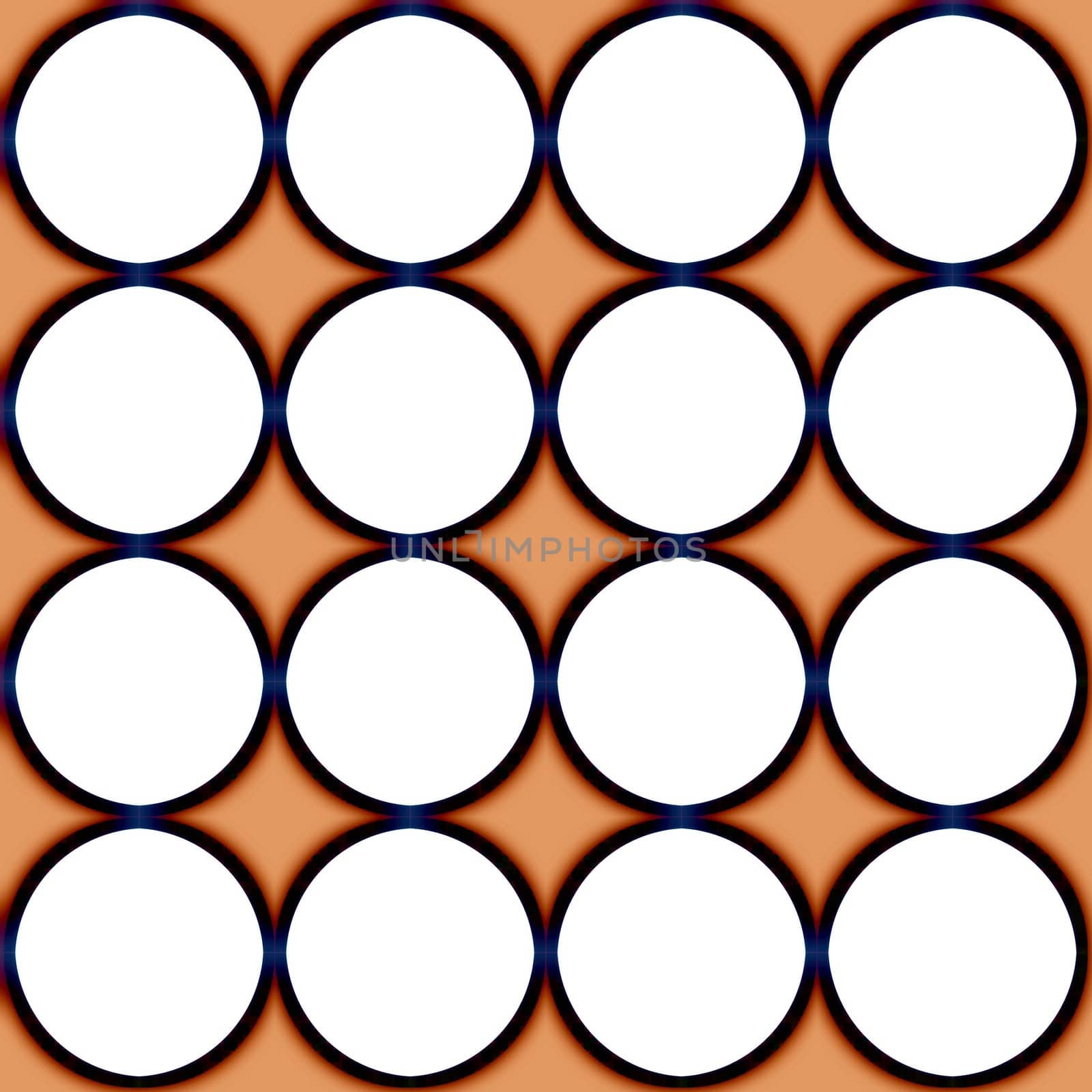 Digital computer graphic - seamless decorative ornament with circles for design.