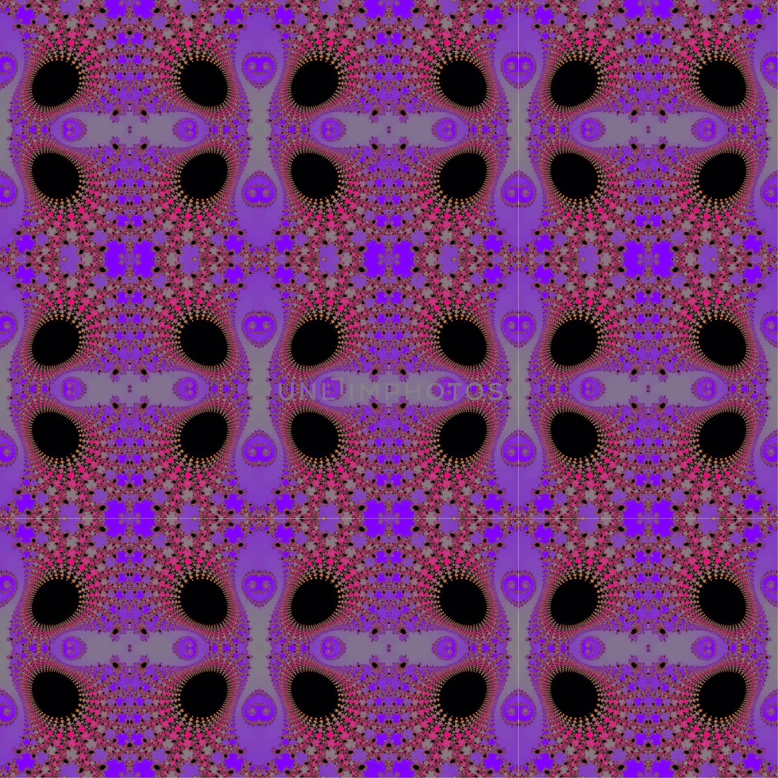 Digital computer graphic - seamless decorative ornament in a purple colors for design.