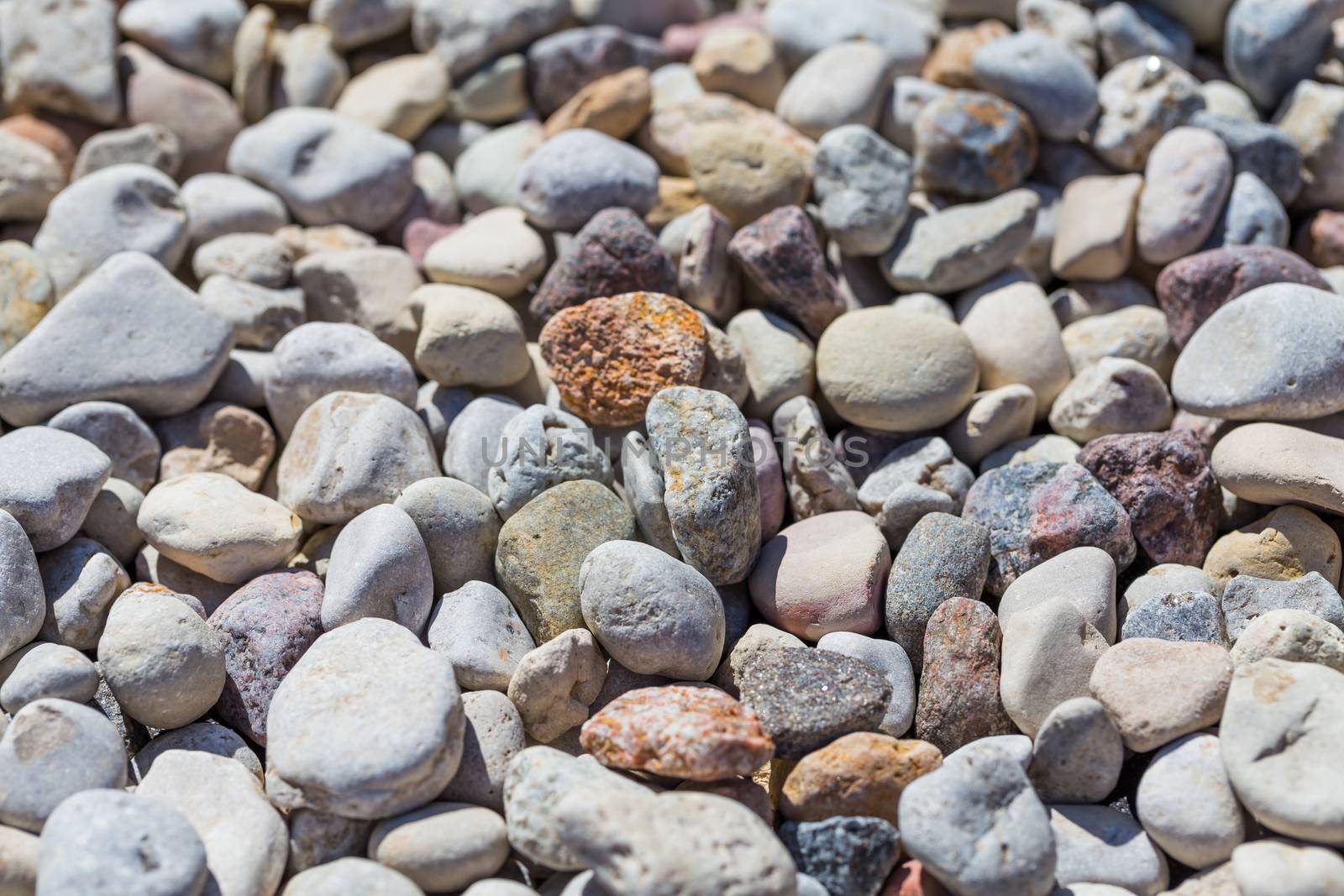 pebble stones background. closeup of stones texture