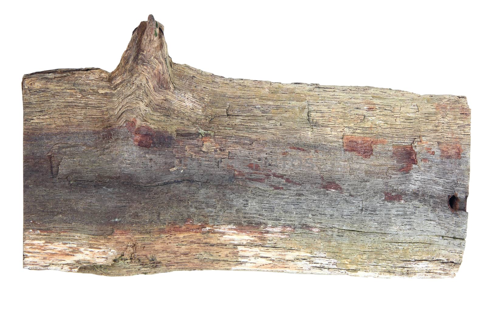 Old wood board sign, with clipping path