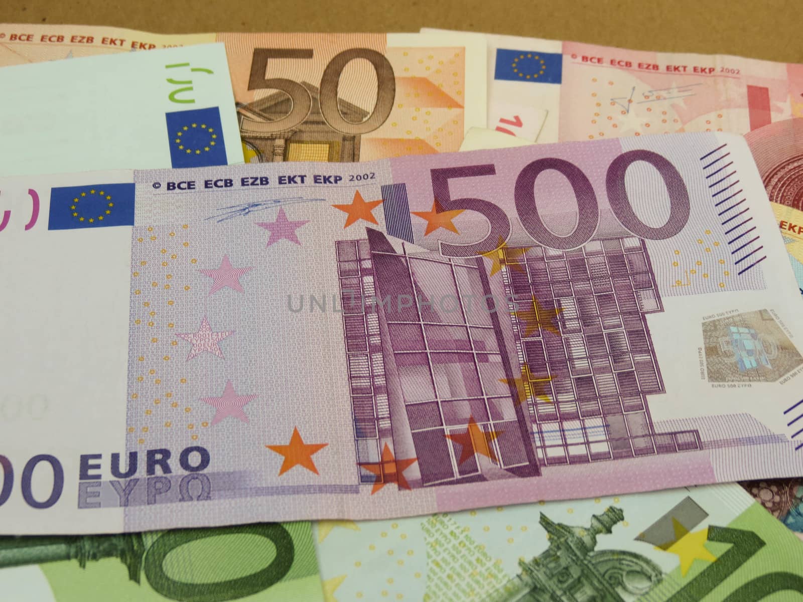 Euro (EUR) banknotes - legal tender of the European Union