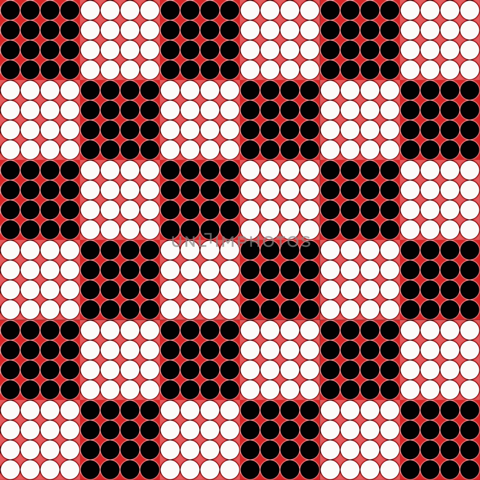 Digital computer graphic - seamless geometric ornament with a circles for design.