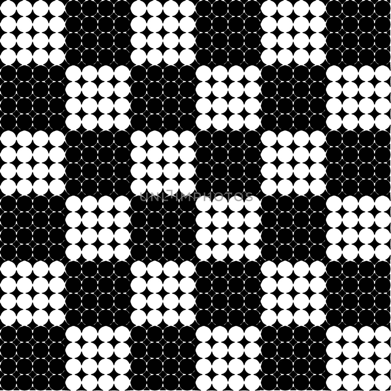 Digital computer graphic - seamless geometric ornament with a circles for design.