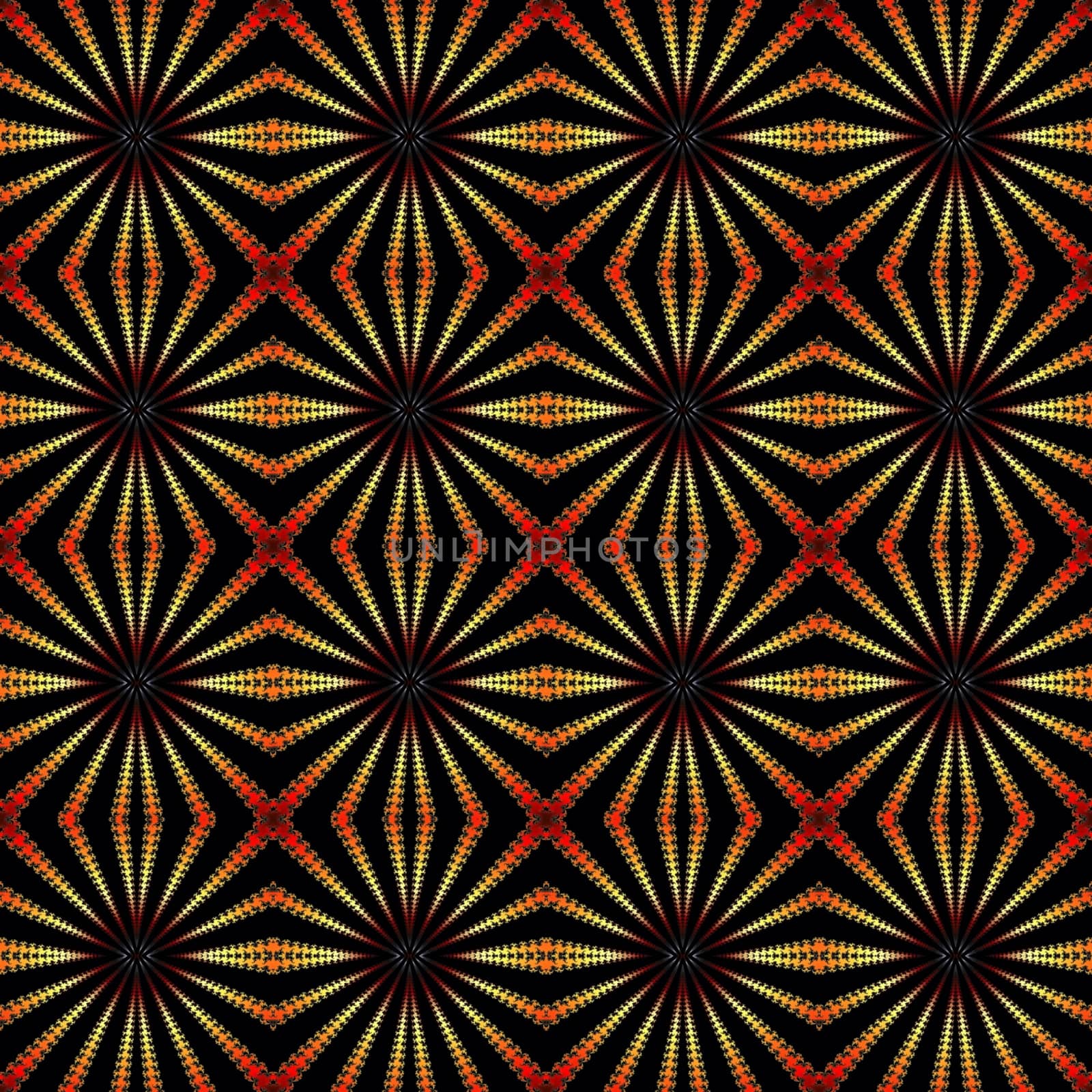 Digital computer graphic - seamless fractal ornament for design.