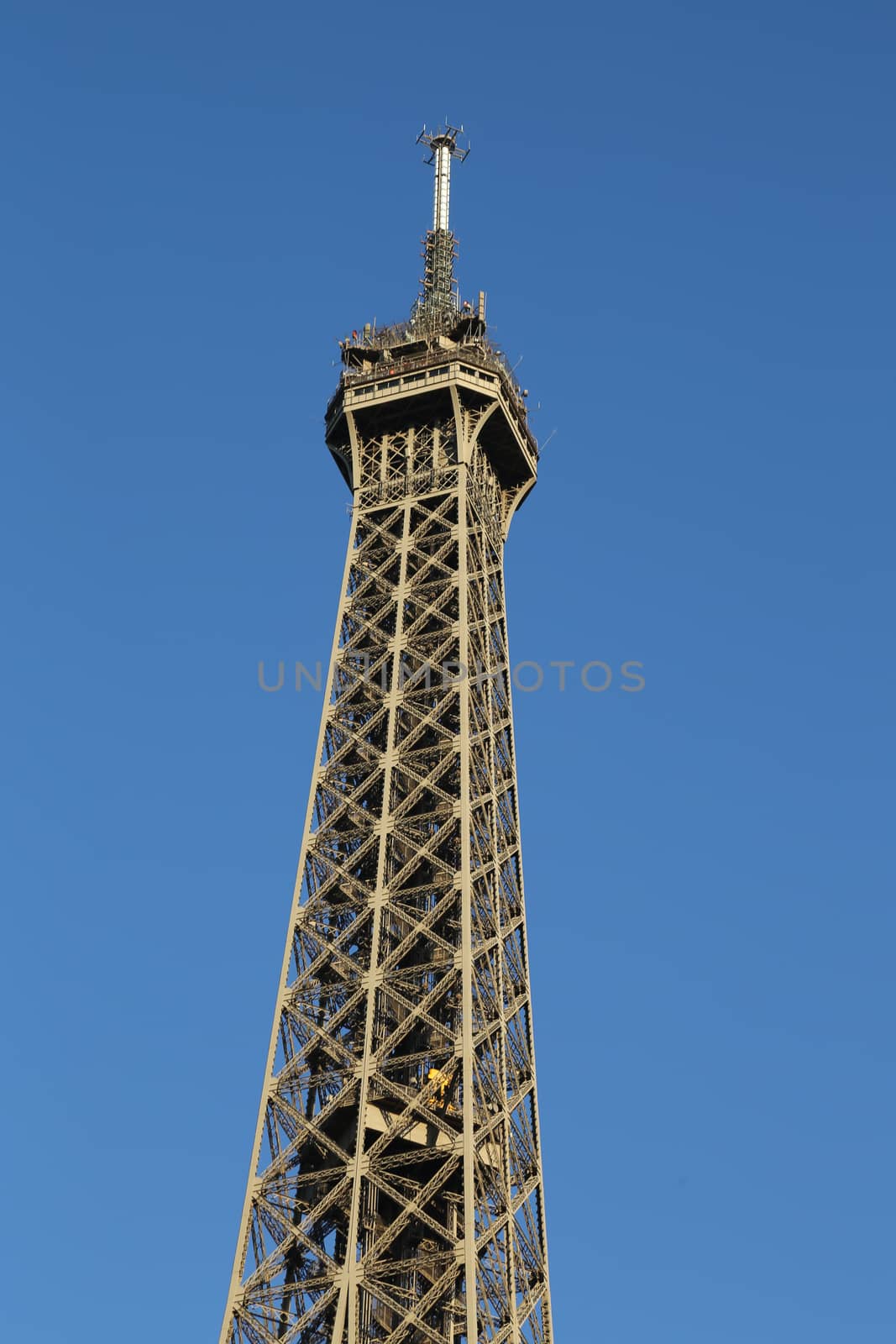 Eiffel Tower in Paris France seen from the Seine River