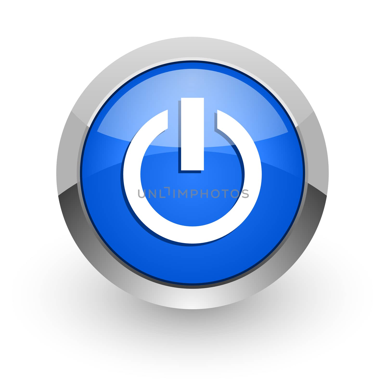 blue glossy web icon