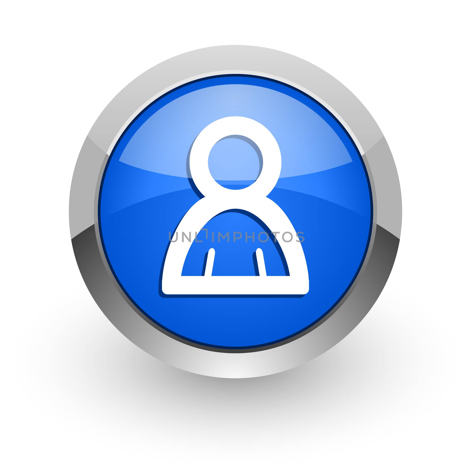 blue glossy web icon