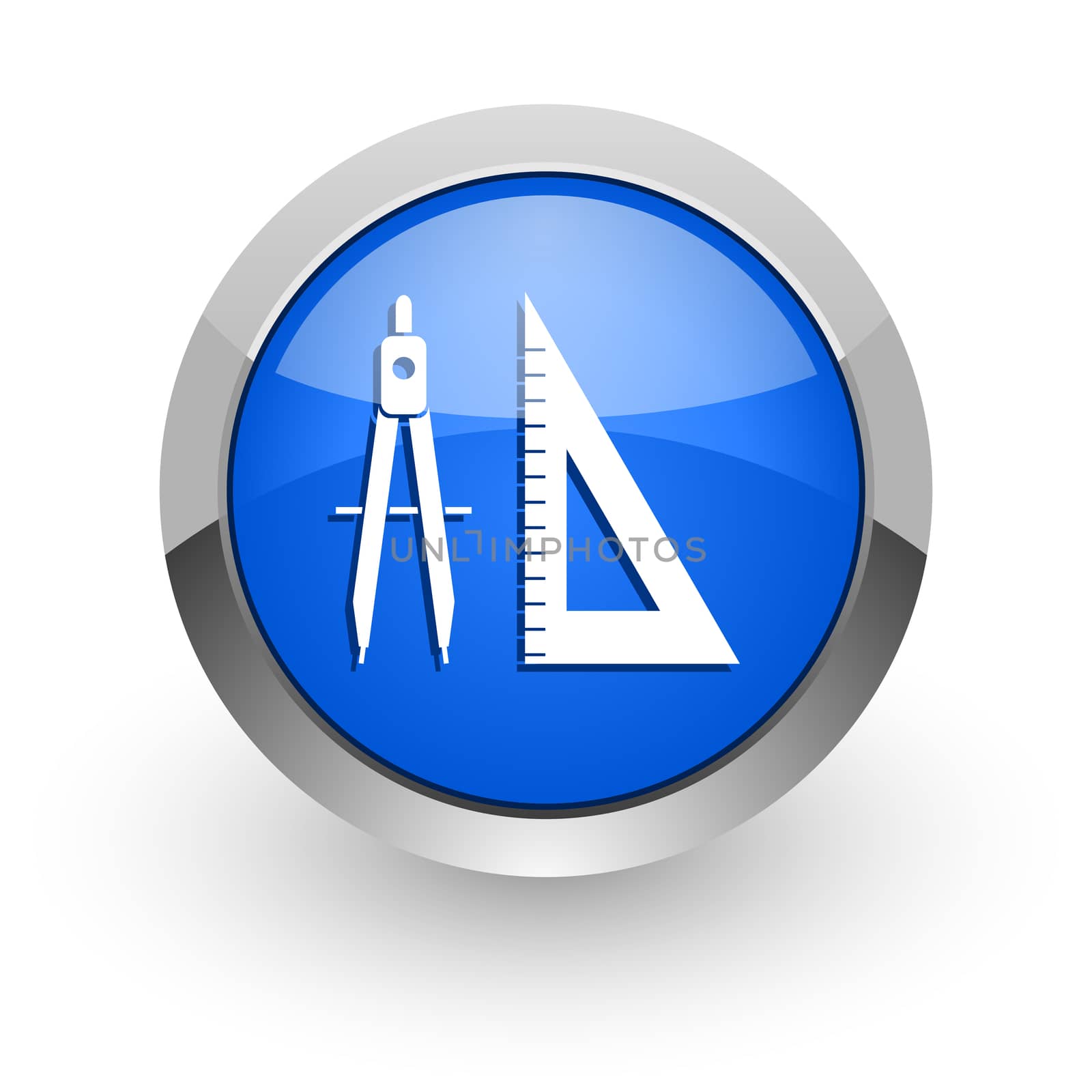 blue glossy web icon