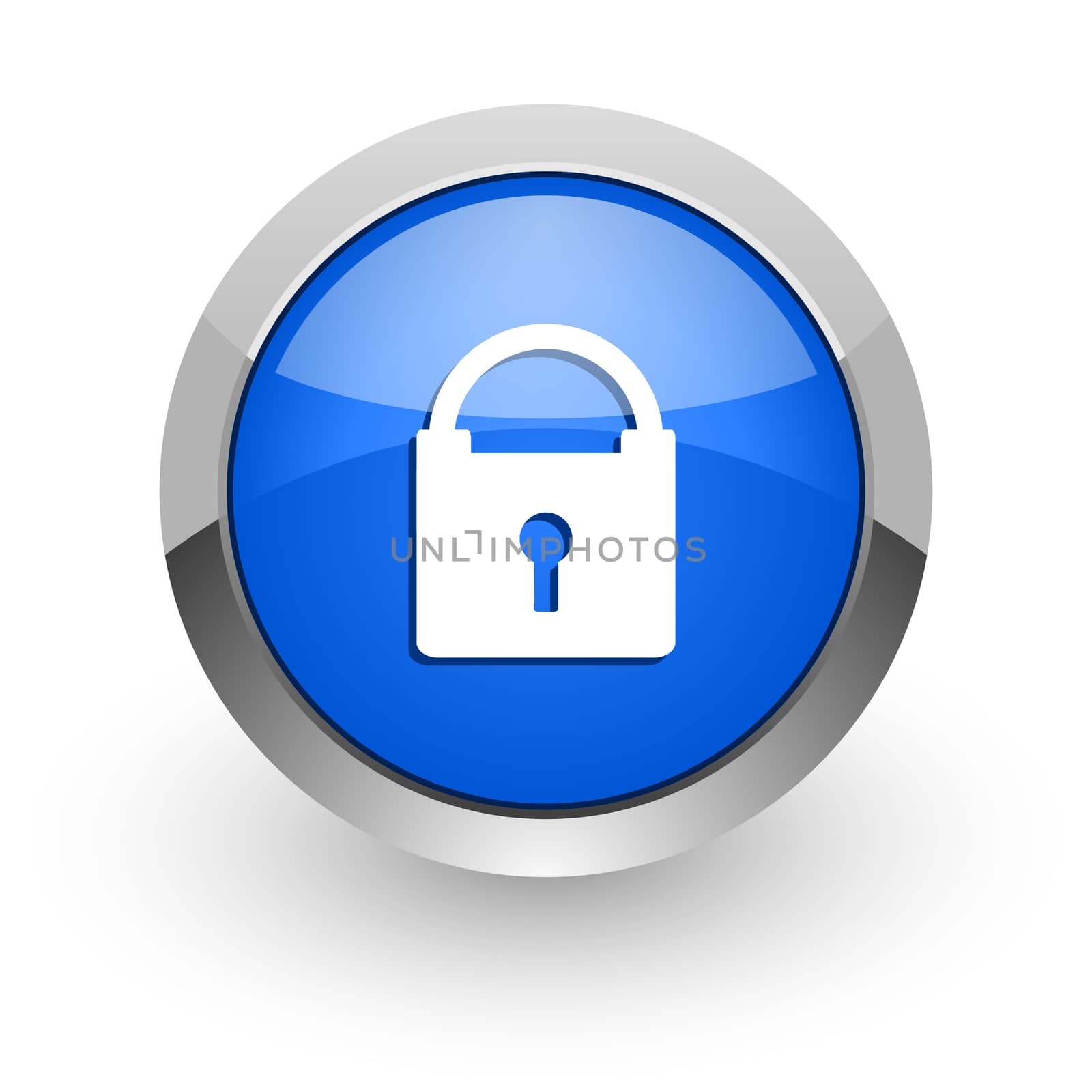 blue glossy web icon