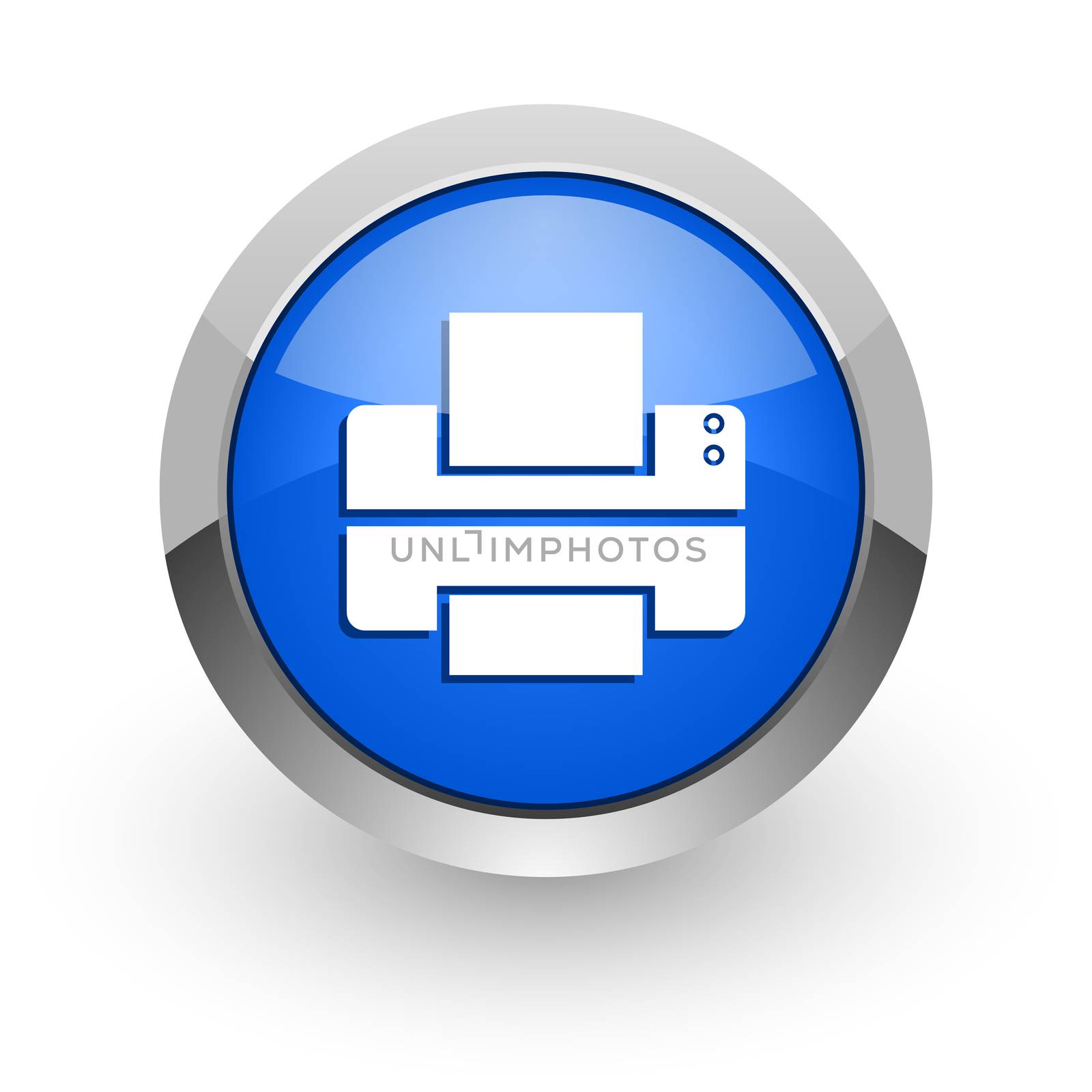 blue glossy web icon