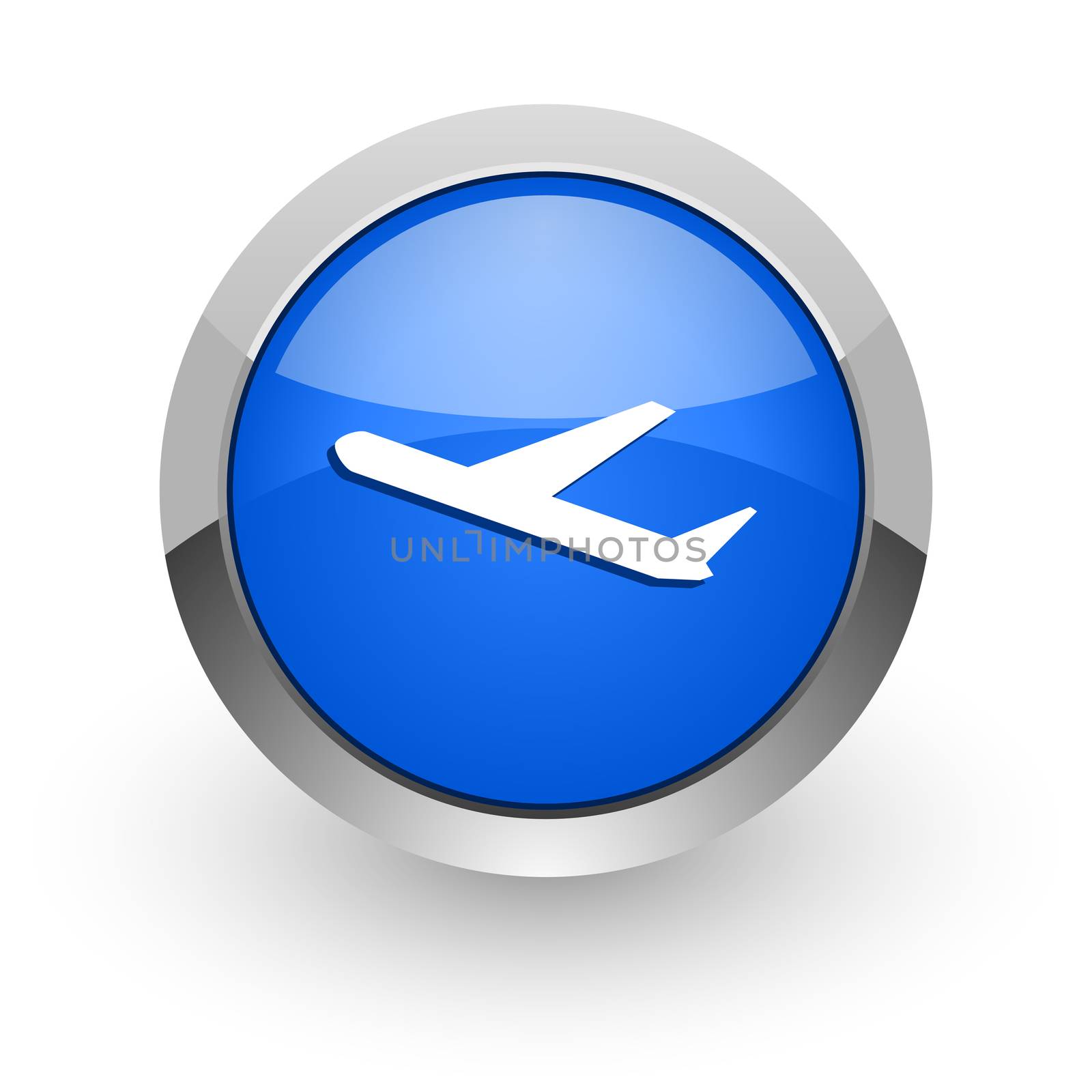 blue glossy web icon