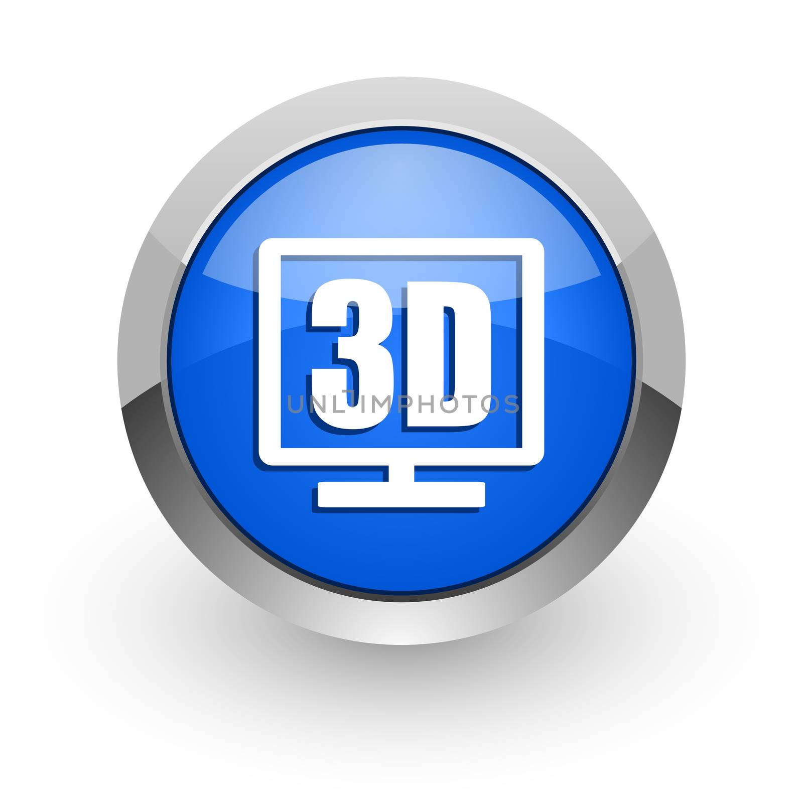 blue glossy web icon