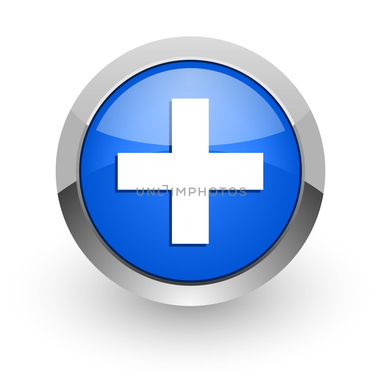 blue glossy web icon