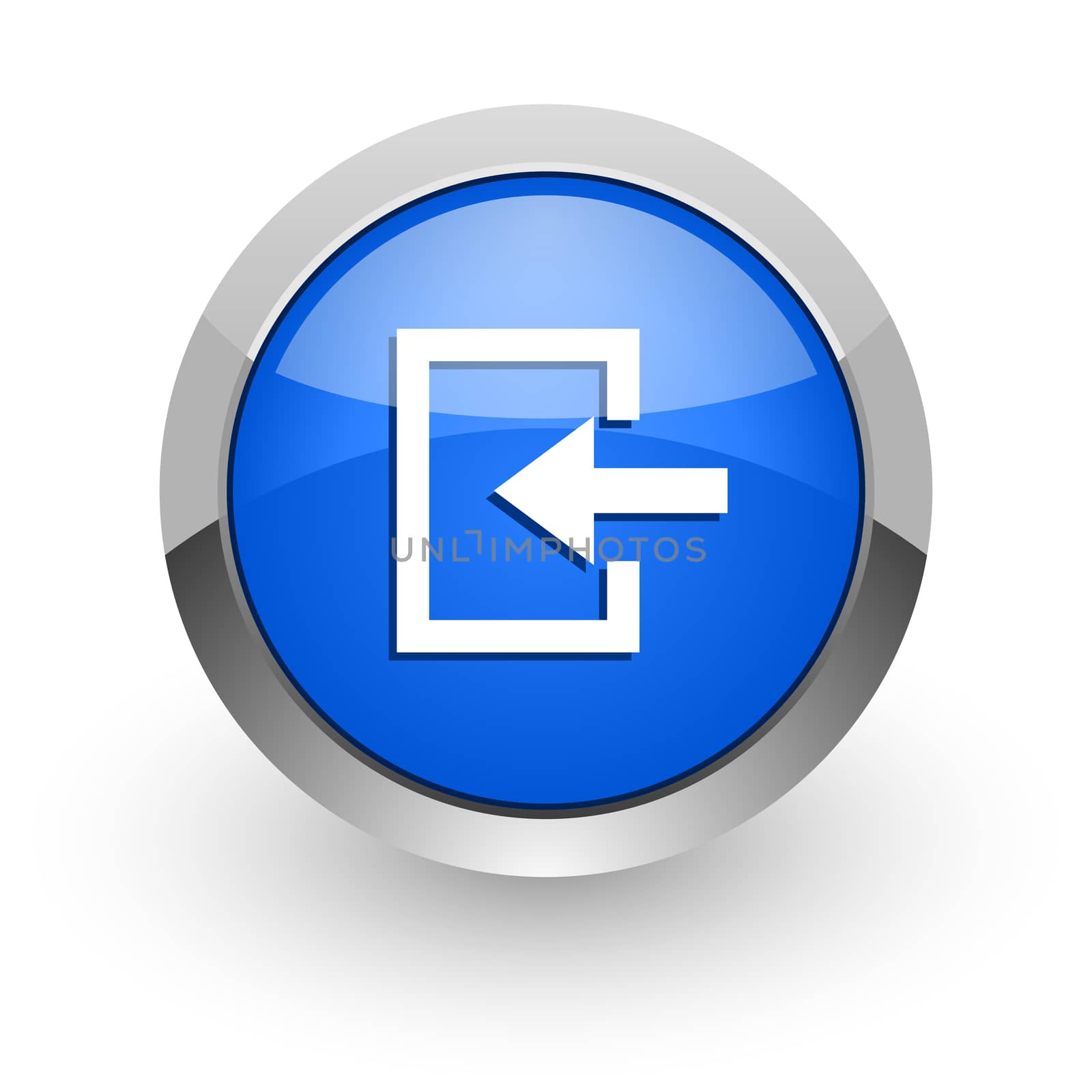 blue glossy web icon