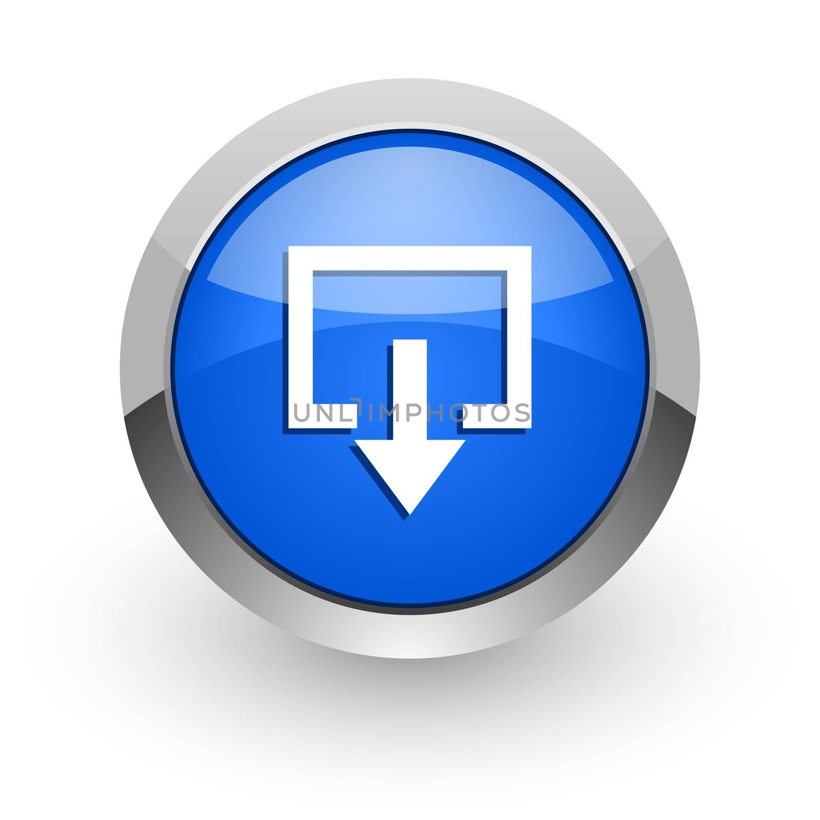 blue glossy web icon