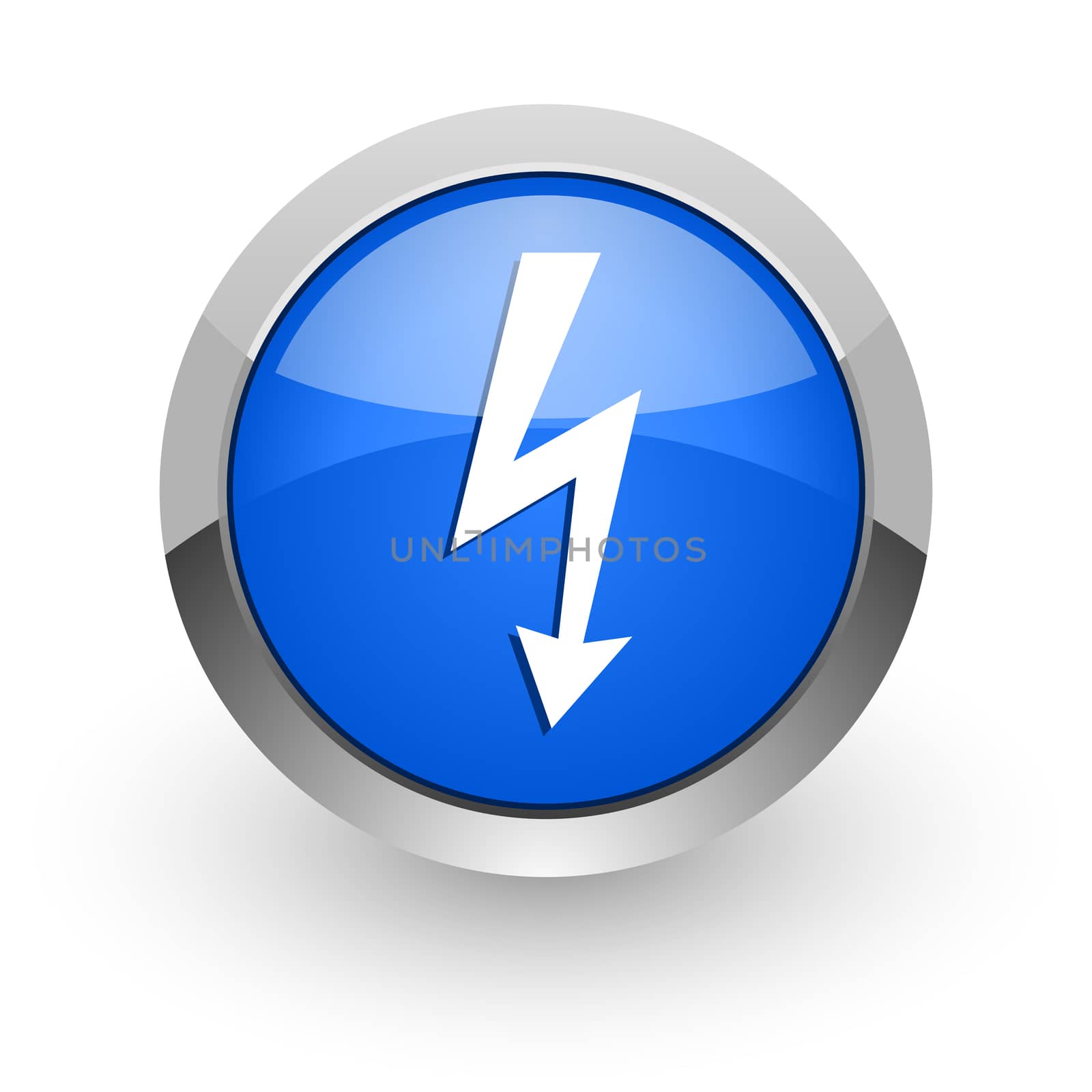 blue glossy web icon