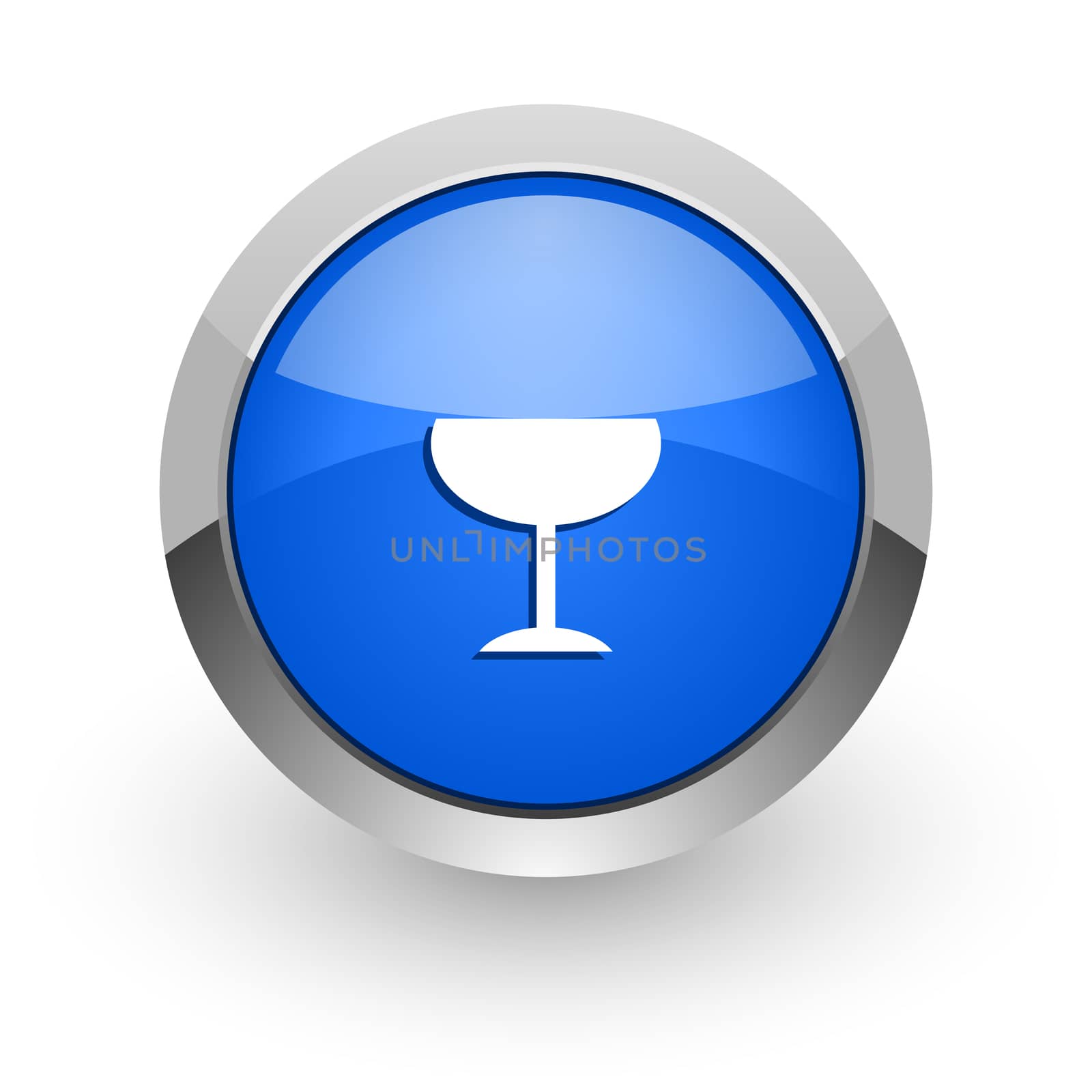 blue glossy web icon
