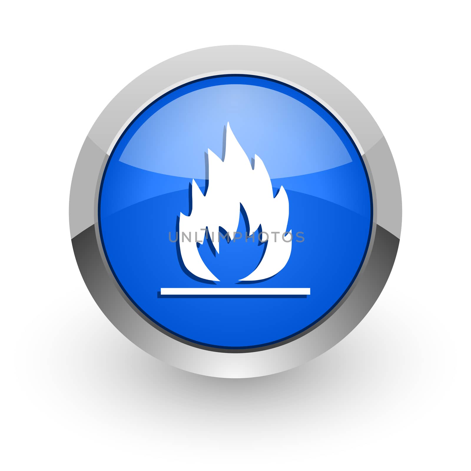 blue glossy web icon